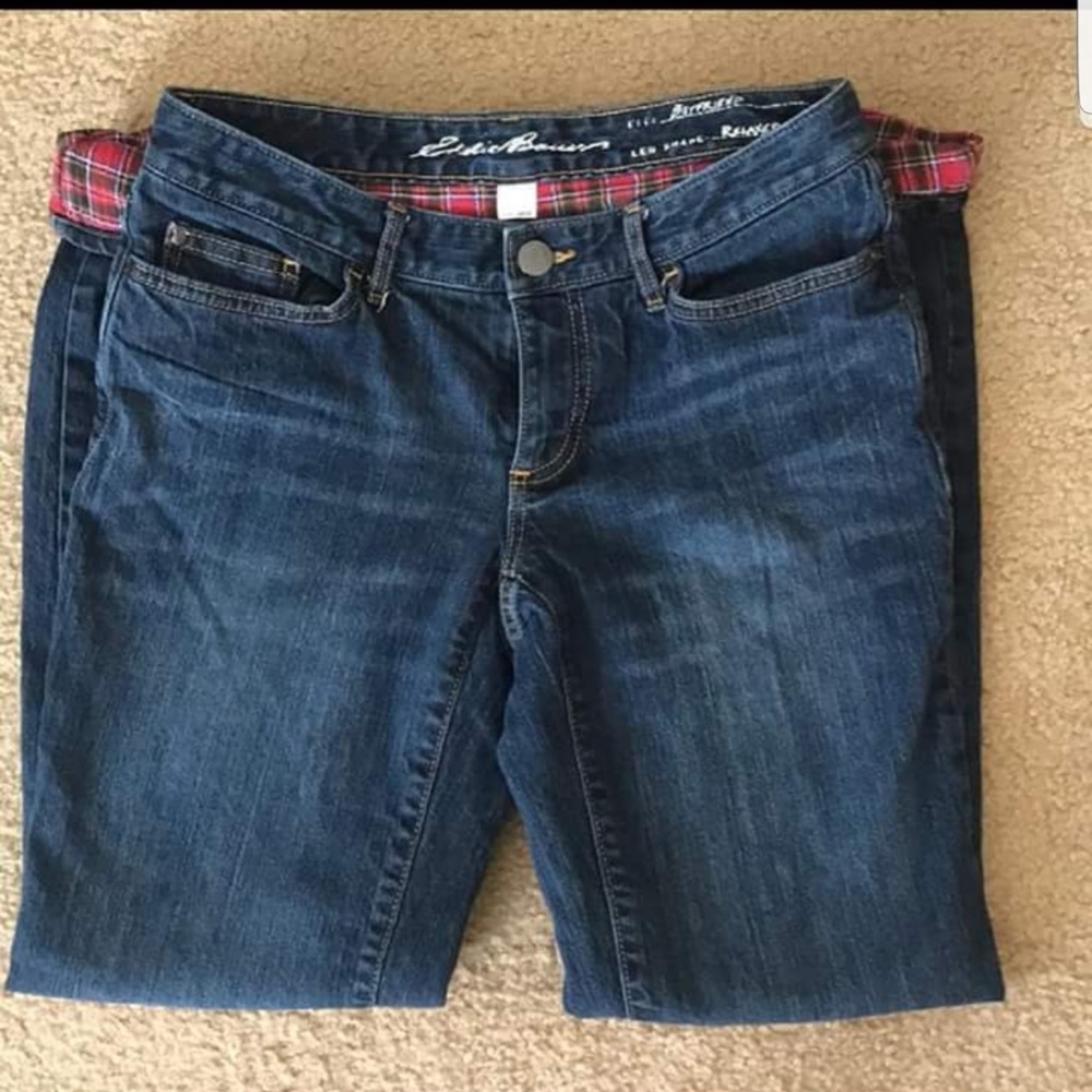 Eddie Bauer flannel lined jeans